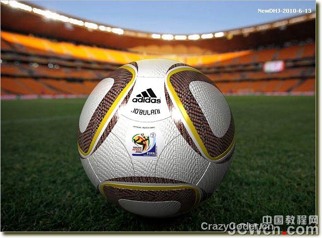 AutoCAD三维实例教程：南非世界杯足球的画法及渲染_中国教程网AutoCAD三维实例教程：南非世界杯足球的画法及渲染