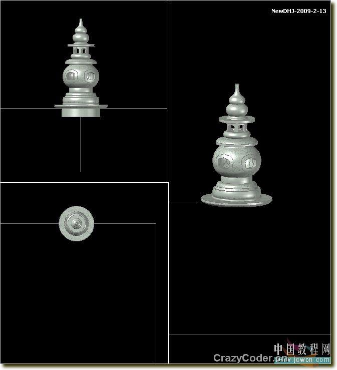 AutoCAD渲染教程：配合背景图片渲染出逼真的水中倒影图