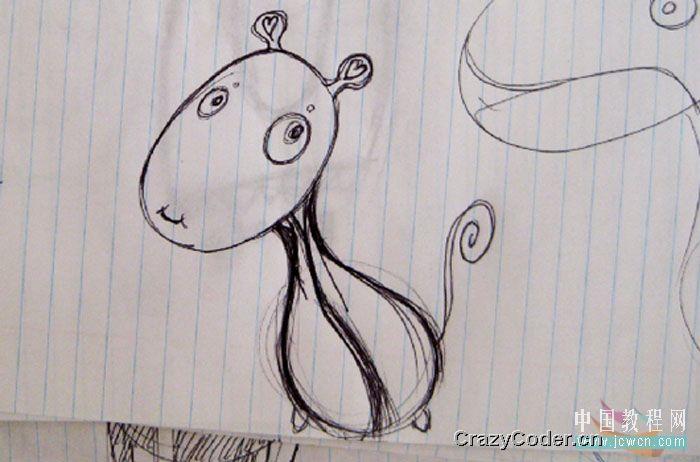 Illustrator鼠绘教程：绘制卡通动物角色安吉拉_中国教程网Illustrator鼠绘教程：绘制卡通动物角色安吉拉