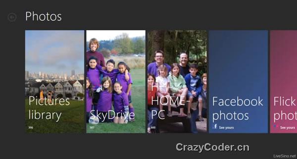 Windows 8 演示视频：邮件、日历、照片、人脉、消息和 SkyDriveskydrive